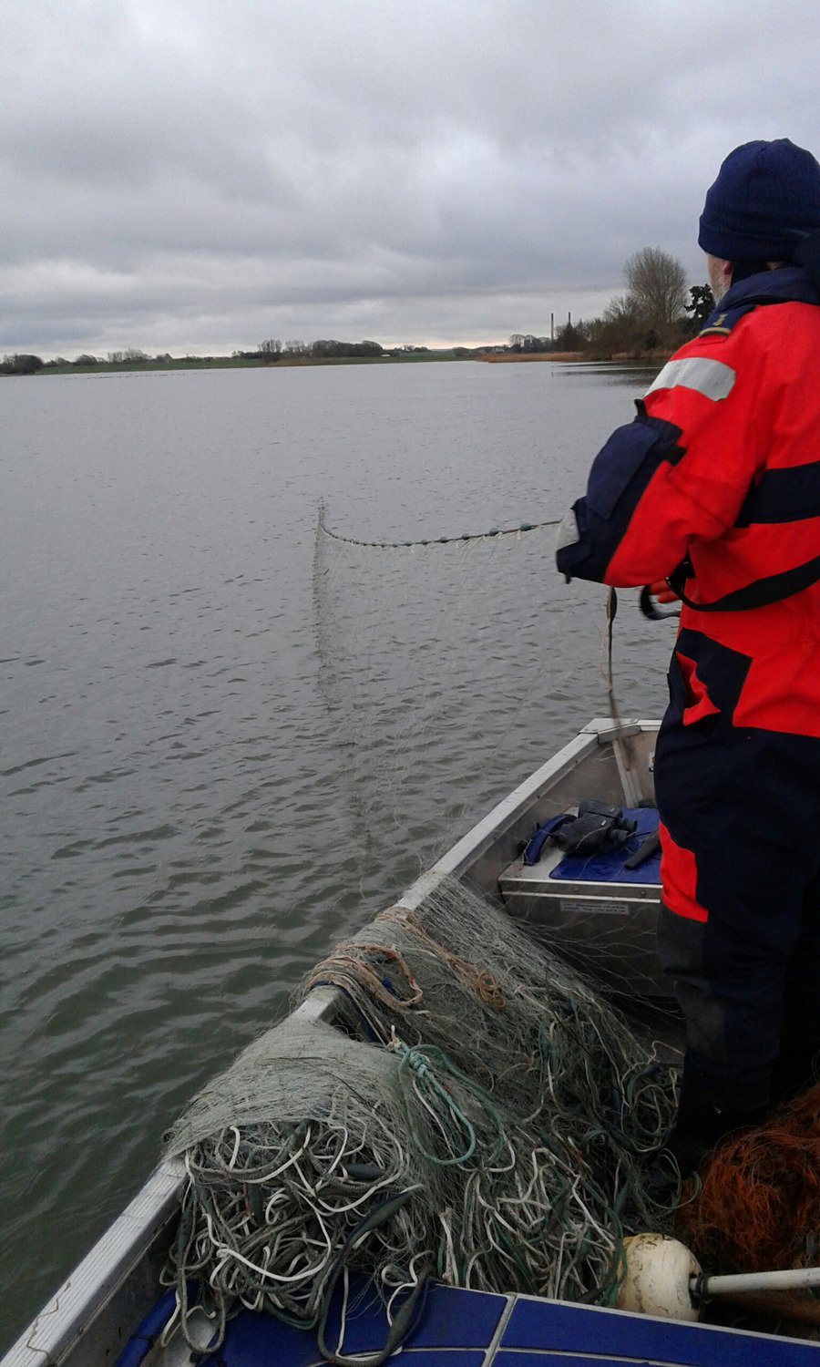 Billed 1, Fiskerikontrollen fandt 18 ulovlige nedgarn i Skælskør Fjord i sidste uge.jpg