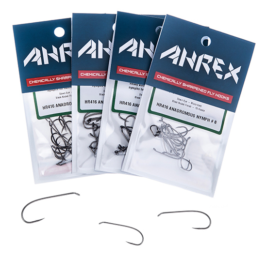 Sfnyt 01 2023 0019 Ahrex HR416 Anadromous Nymph Black Nickel Finish Hook Only (#2) Copy 2